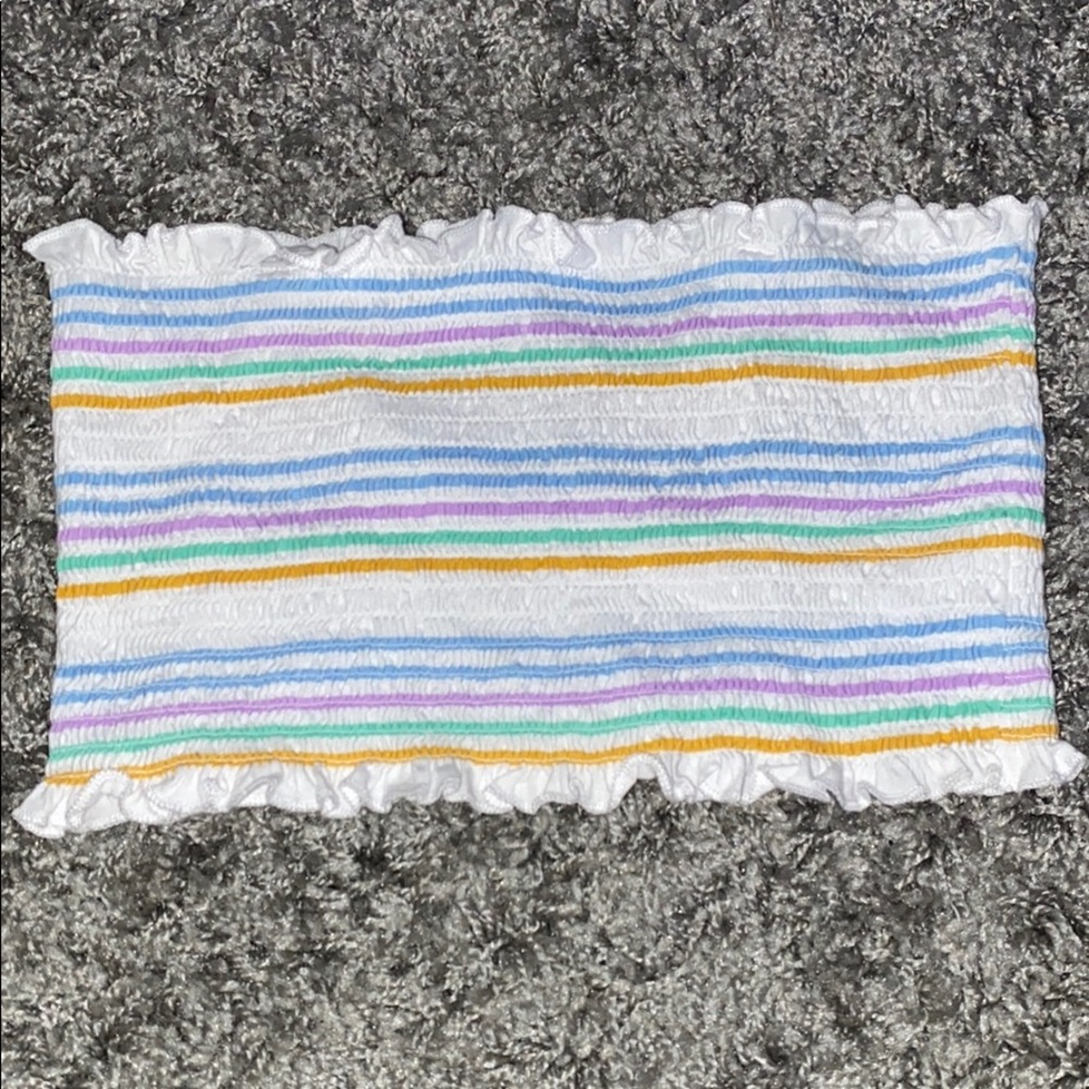 Rainbow tube top